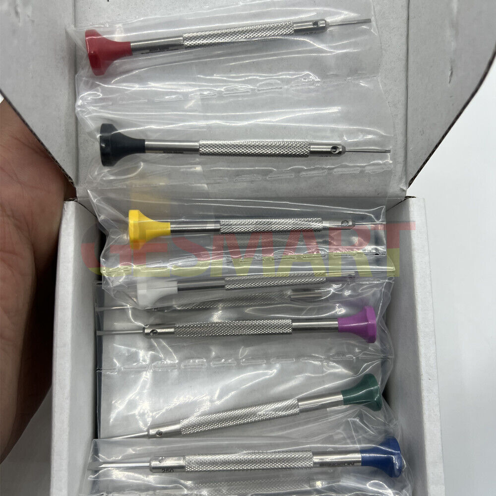 Bergeon 30081-S10 ergonomic watchmakers screwdrivers set with rotating stand for precise watch repair