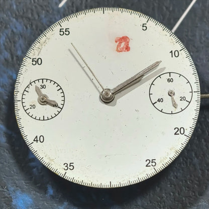 China Made Dandong 7750 mechanical movement with small seconds at 3 and 9, watch repair part.