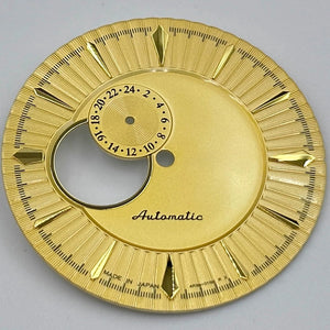 Yellow No Lume Cocktail 35mm Modified Watch Dial for NH39 Movement