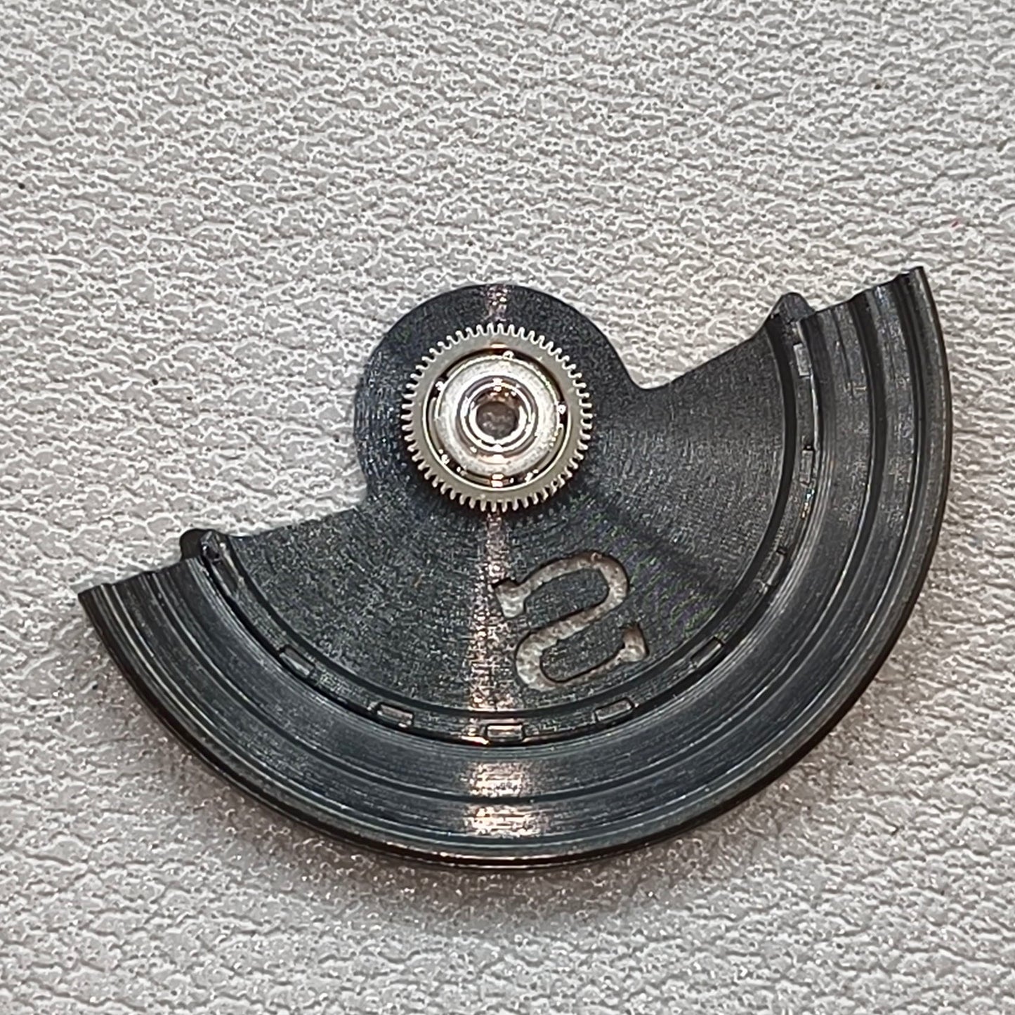 Replacement Modified S Carved Black Fish Scale Rotor Oscillating Weight for NH35 NH36