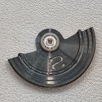 Replacement Modified S Carved Black Fish Scale Rotor Oscillating Weight for NH35 NH36