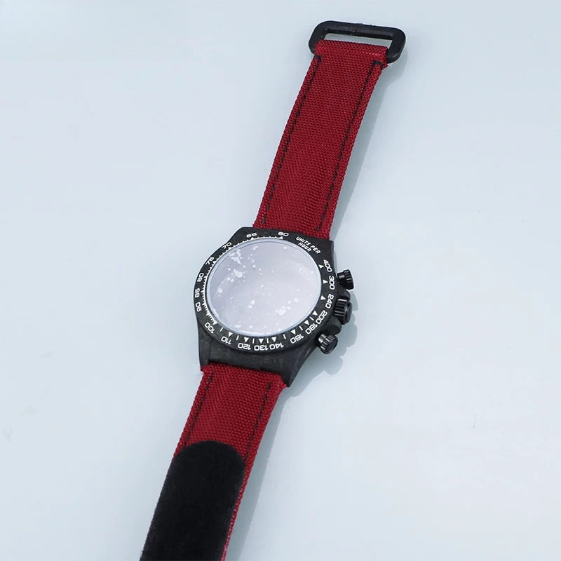 4130/VK63 38.0mm Carbon Fiber Case Popular Nylon Cowhide Strap Fastener