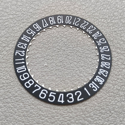 Replacement Black Date Disk Wheel Date Wheel for Miyota 9015 Movement Date@6