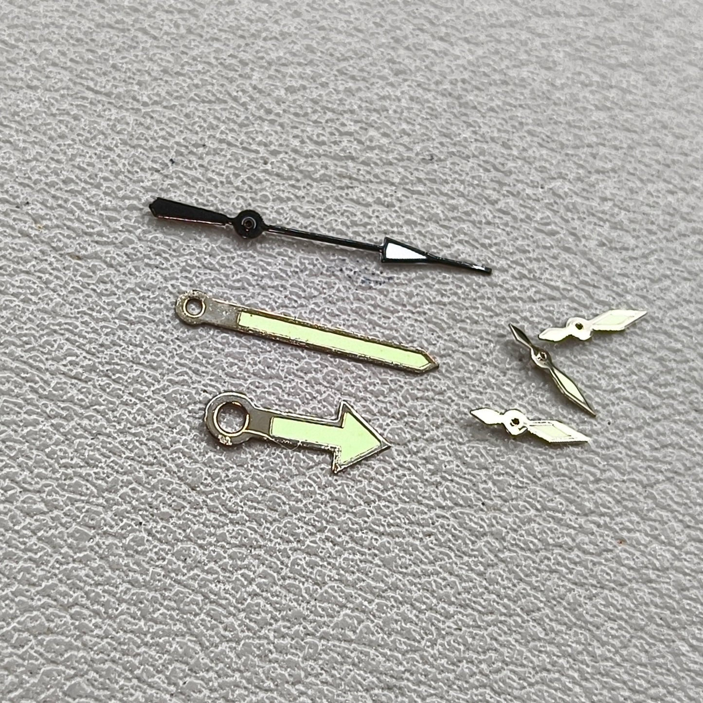 2 Sets/Pack Silver+black Trim Green Lume Watch Hands for Miyota OS10 OS20 OS30