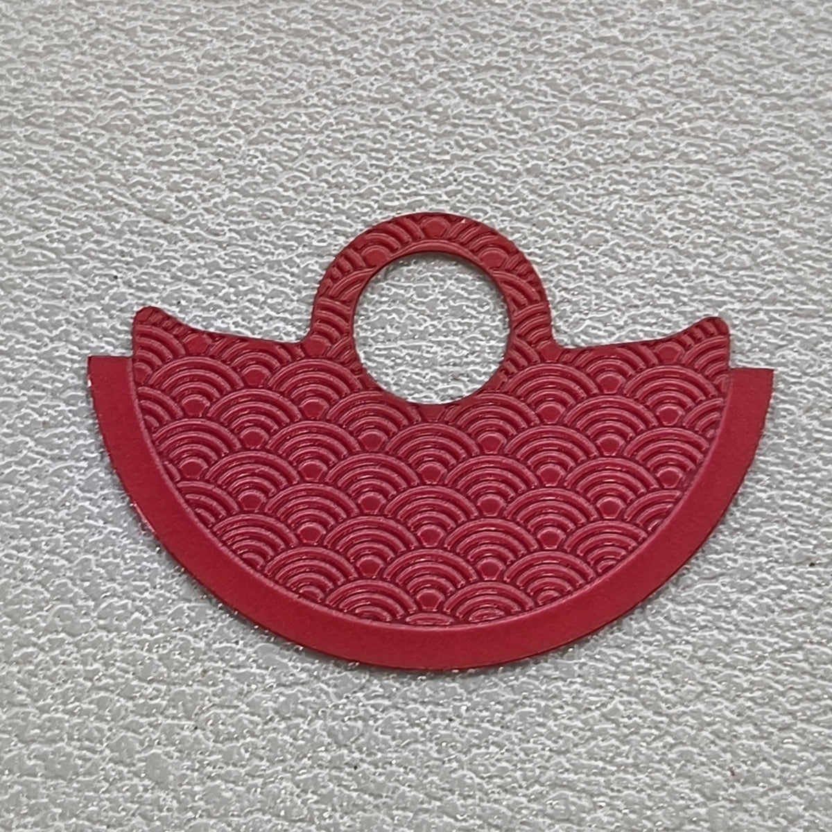 Metal Red Wave Rotor Oscillating Weight Overlay Fit for NH35 NH36 Movement