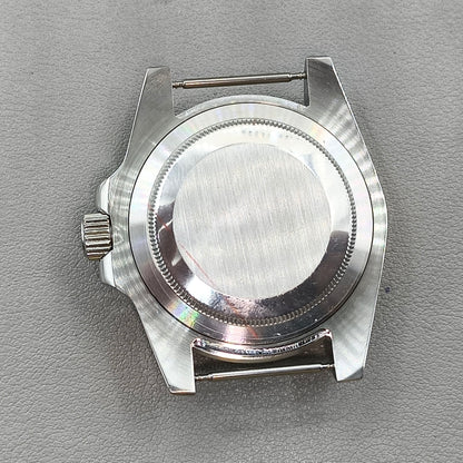 40mm SUB GMT Steel Watch Case for 2813/8215/2836/3804/8200 with Sapphire Glass