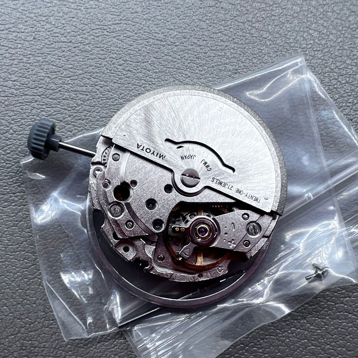 Japan Silver Citizen 8200/8215 Movement Double Calendar Date@3