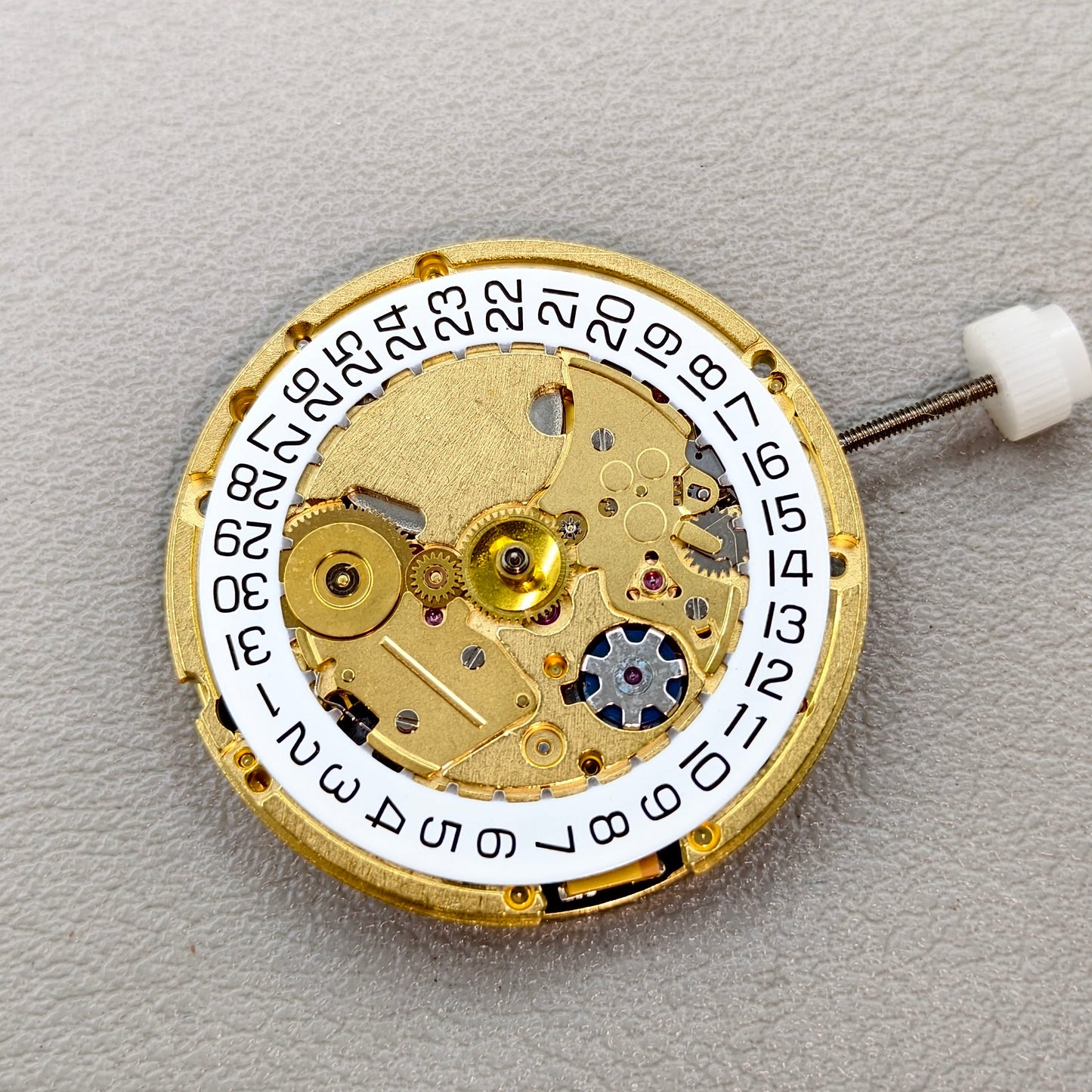 Original Swiss ETA 205.911 Golden Artificial Kinetic Energy Watch Movement