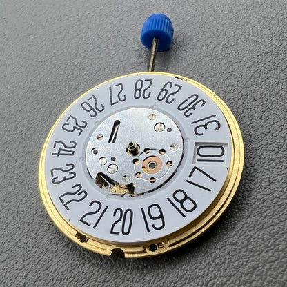 Swiss ETA V8 F06.161 quartz movement watch accessory with large date and single calendar at 6 o'clock.