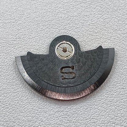 Replacement Modified S Carved Black Fish Scale Rotor Oscillating Weight for NH35 NH36