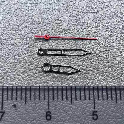 Set of hollow white trim watch hands for Miyota 2035 quartz movement