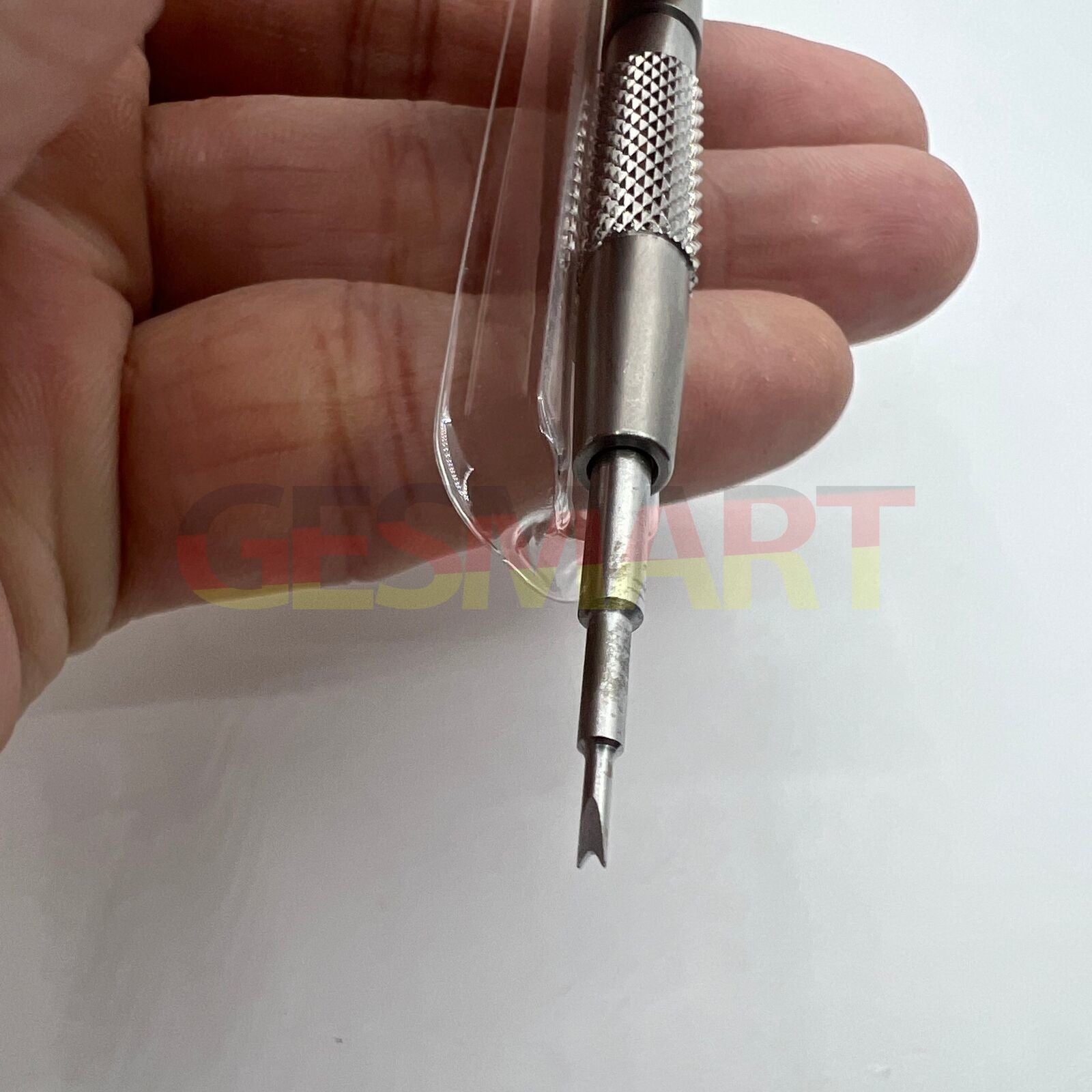 Bergeon 6767-F fine spring bar tool for precise watch bracelet fitting and removal with ergonomic grip.