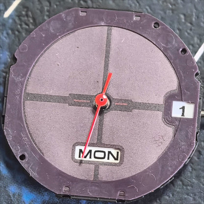 Japan Made Citizen E106M Solar Movement White Disk Double Calendar