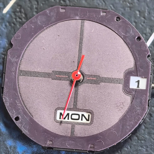 Japan Made Citizen E106M Solar Movement White Disk Double Calendar