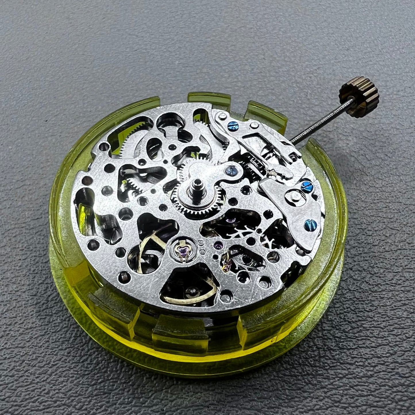 China 2813 Silver Hollow Automatic Mechanical Movement Fit for 8205 8200