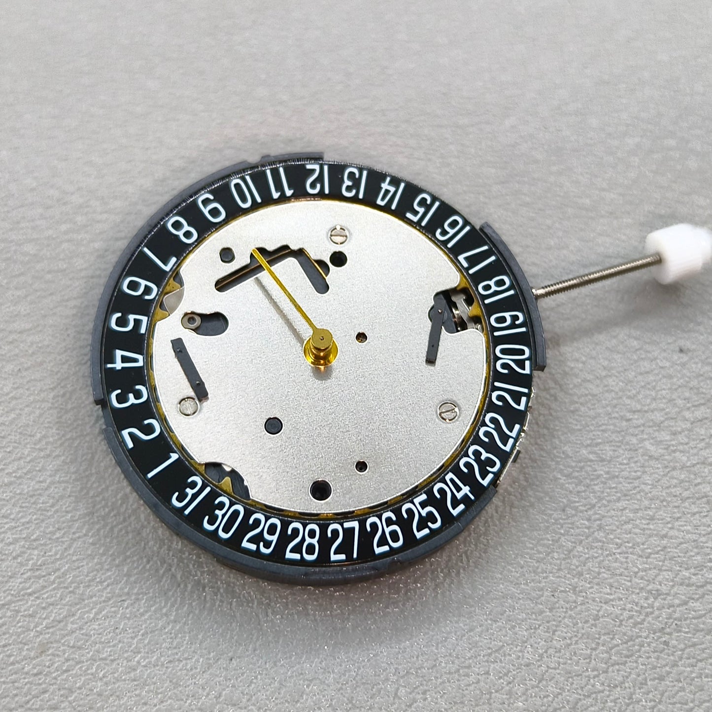 Swiss ISA8371 8371B Quartz Movement Black Disk Small Second@3/9 Date@6