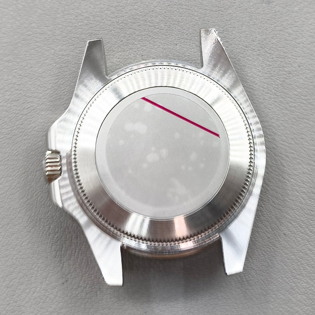 44mm Watch Case for Deep SEA Style for NH34/35/36 Rotating Black Bezel Solid Back