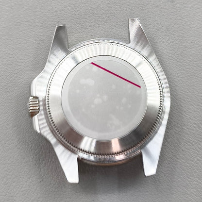 44mm Watch Case for Deep SEA Style for NH34/35/36 Rotating Black Bezel Solid Back
