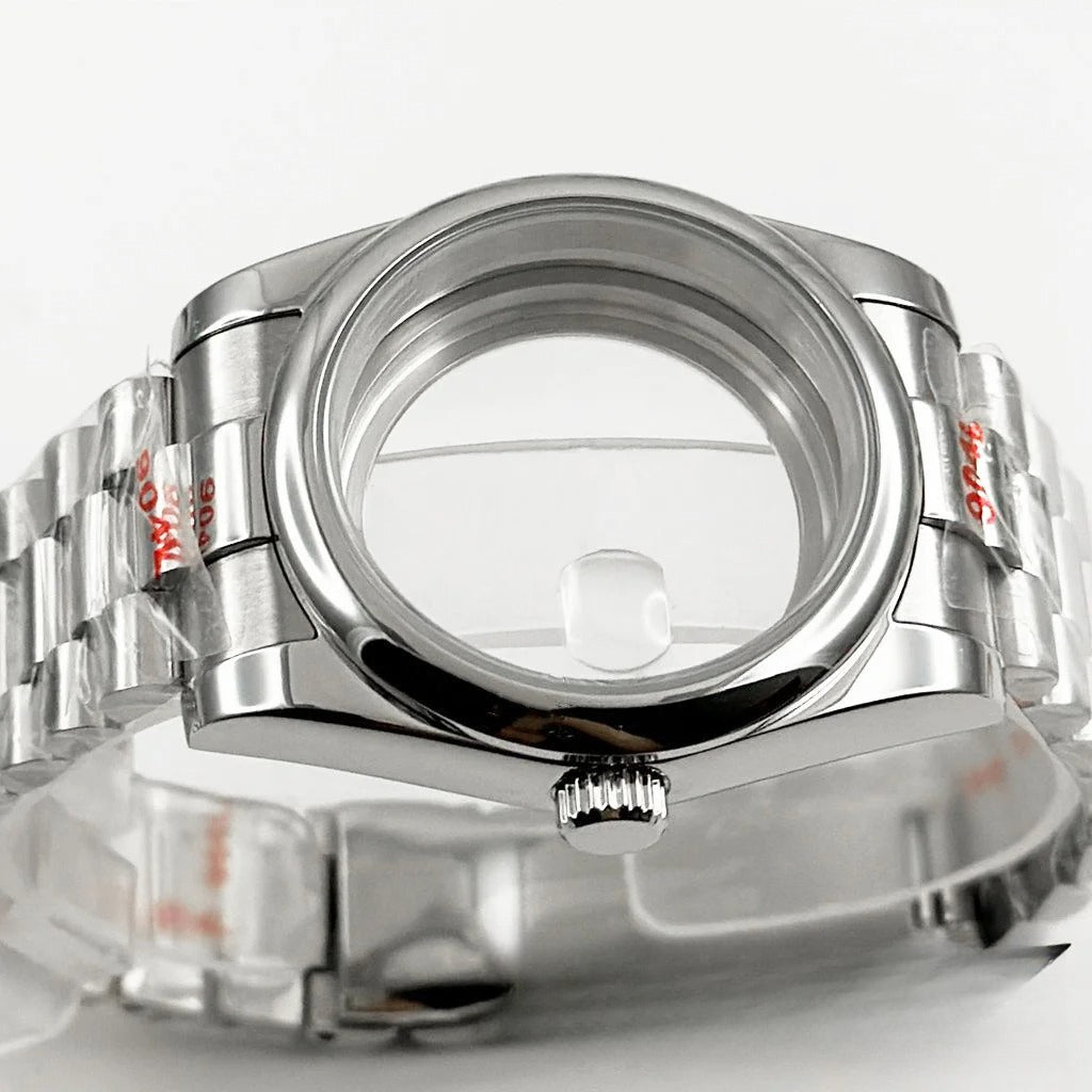36MM/40MM Round Bezel Watch Case Sapphire Crystal for NH34 NH35 NH36 ETA2824