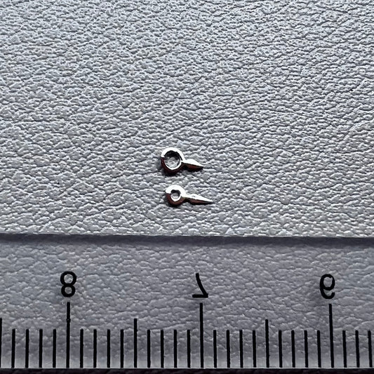2 Sets/Pack 3x2.5mm Silver Watch Hands for Ronda 763 762 751 1062 1063 Movement