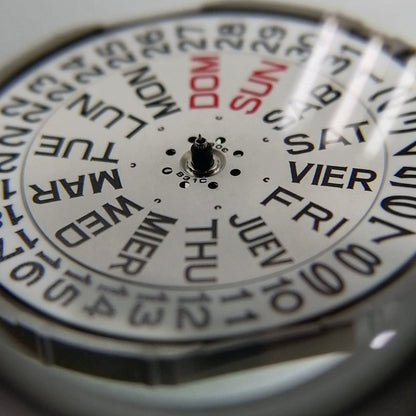 Japan Made Miyota 2405 Quartz Movement 3 Hands Double Calendar Watch Part