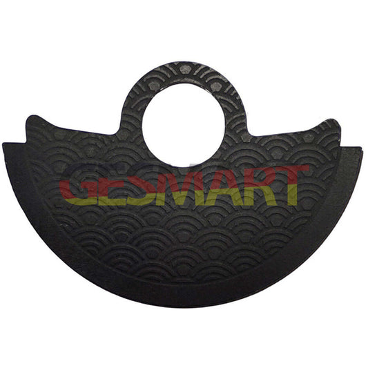 Waved black metal sheet overlay by Rotor Hammer for Miyota 9015 watch movement rotor detailing