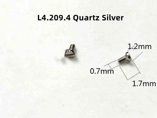 6 Stück Uhrengehäuse-Rückschrauben, 0,7 mm/0,9/1,0/1,2 mm, passend für L4.709/708/209 L4.512 Uhr 