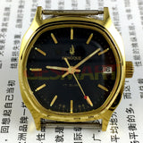 34mm Kongque China Made Black Manual Mechanical Watch 17 Jews Single Calendar