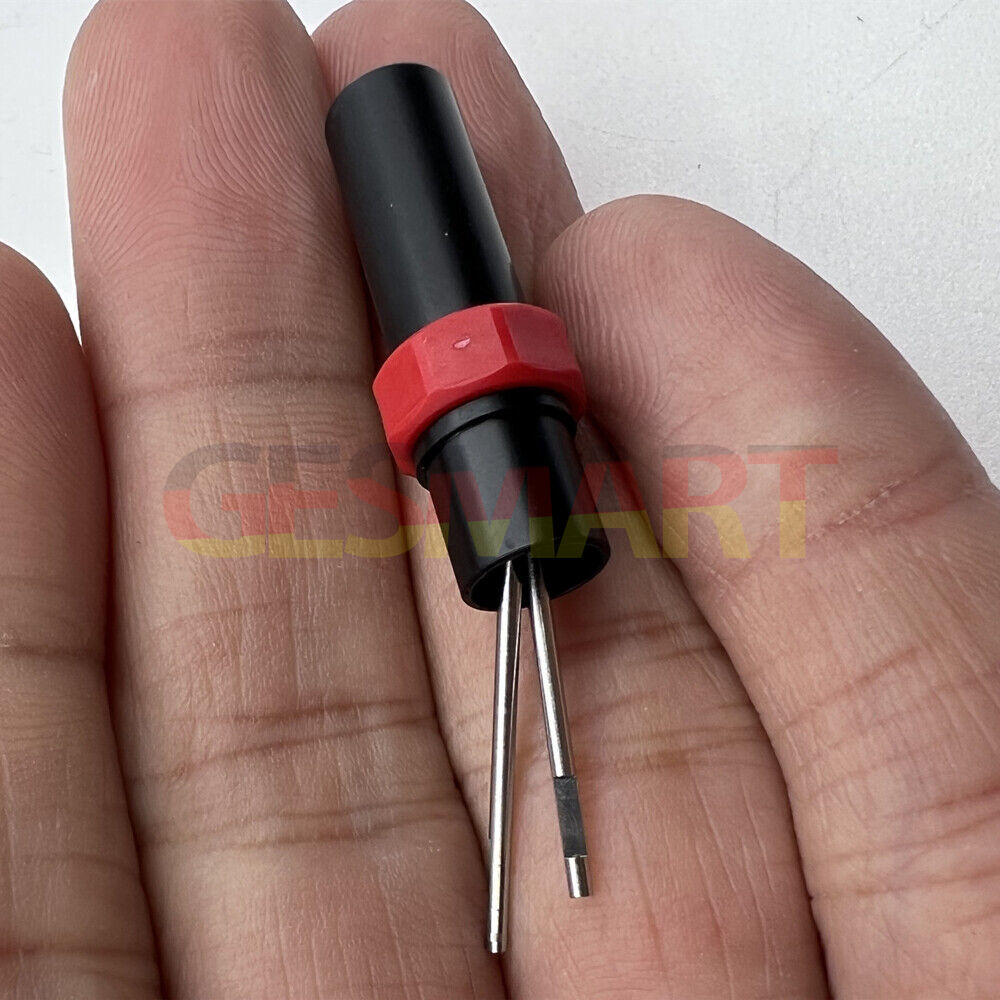 Set of 2 spare 1.20mm blades and barrel for Bergeon 30081-AT-120 ergonomic screwdriver, precision tool accessory.
