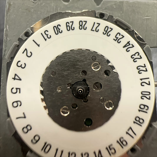 Miyota Ultrathin 4U13 quartz watch movement with 3 hands and single calendar, Japan-made precision.