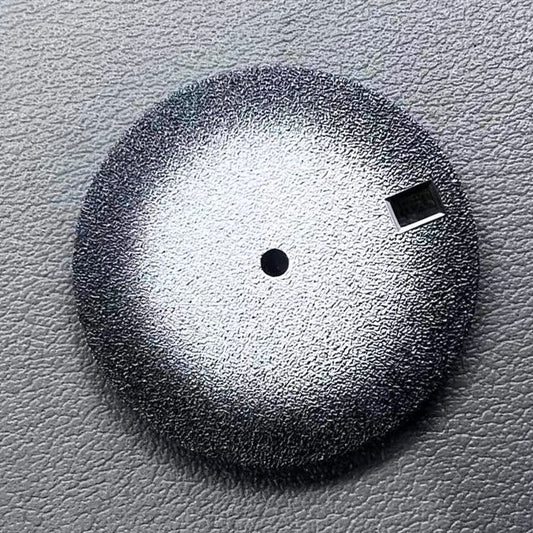 28.5mm gradual black matte watch dial, designed for ETA2824 movement precision.