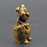 Solid Copper Marshal Tianpeng Trinket Vintage Hand Carved Bronze Model Figurines