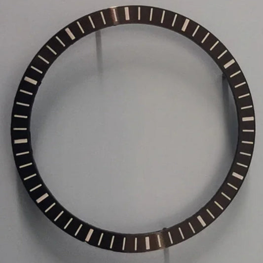 Black New Modified 28.5x24.5mm Watch Chapter Ring Fit for NH70 Movement