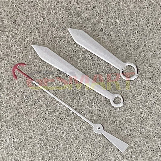 Silver, golden, and rose golden watch hands set by Fashion for NH35/NH36/4R/7S movements, no lume.