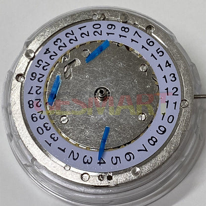 China Made Press Skip Calendar watch with automatic mechanical movement, small second at 6/9/12, sporty style