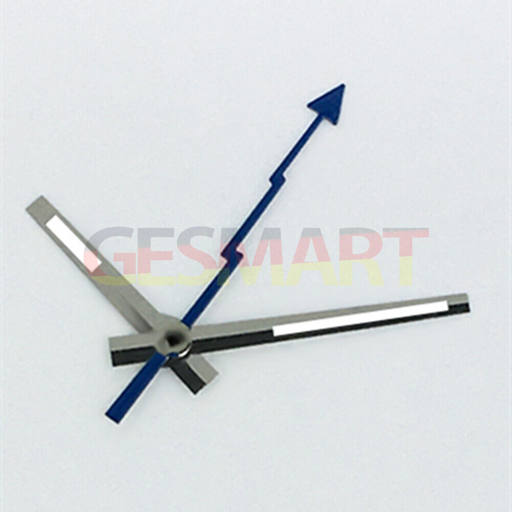 Lightning second hand with silver trim and green lume, compatible with ETA2834/2836/2824 movements, ideal for watch repair and customization.