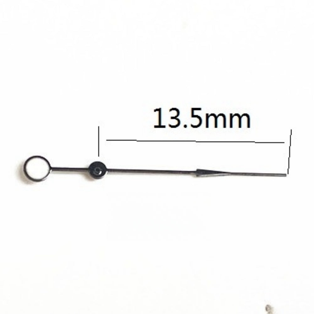 Set of 3 black lume watch hands for Lady Seagull ST6 automatic mechanical movement, enhancing readability and style.