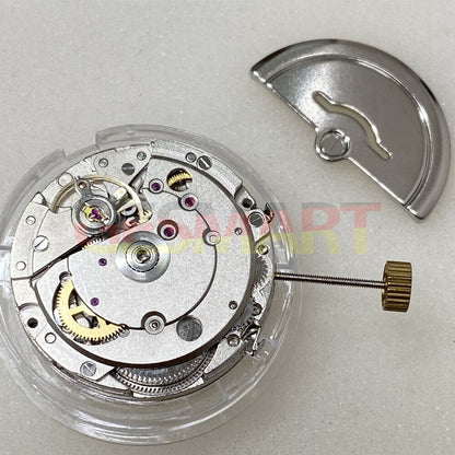 China Made 2813 8205 8215 automatic mechanical watch movement with moon phase indicator at 6 o'clock