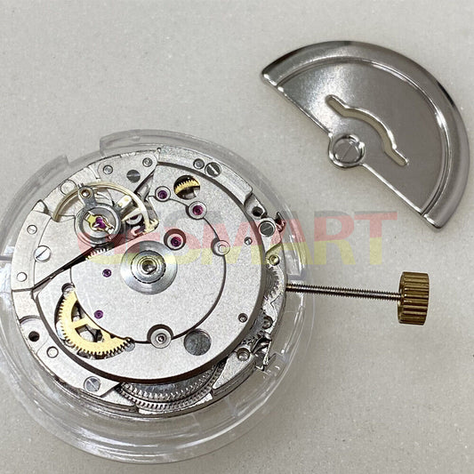 China Made 2813 8205 8215 automatic mechanical watch movement with moon phase indicator at 6 o'clock