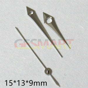 15mm Silver Arrow Pointed Watch Hands Set for Miyota 2035 2115 2105 2305 2315