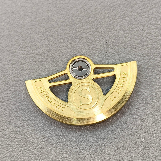 Golden S Carved Modified Hollow Rotor Oscillating Weight for NH35 NH36 Movement