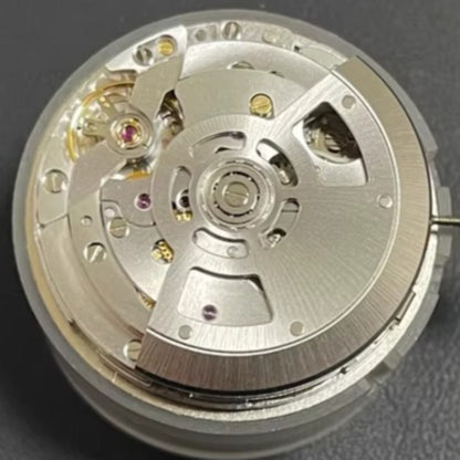 Asian 7750 automatic chronograph movement displaying day and date at 3 o'clock, high-precision watch accessory.