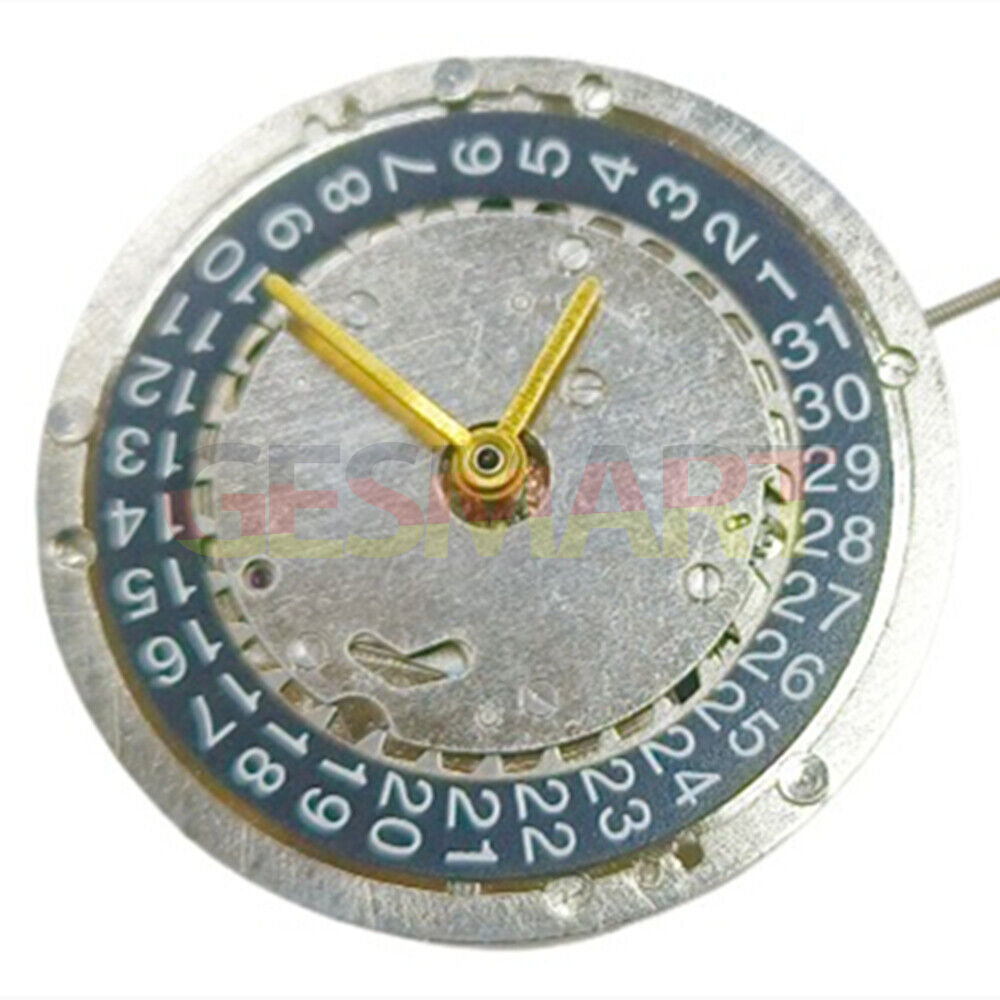 Asian Shanghai watch accessory with black dial, 3 hands, multifunctional automatic mechanical movement.