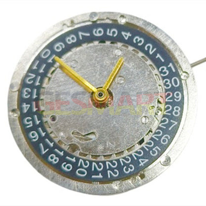 Asian Shanghai watch accessory with black dial, 3 hands, multifunctional automatic mechanical movement.