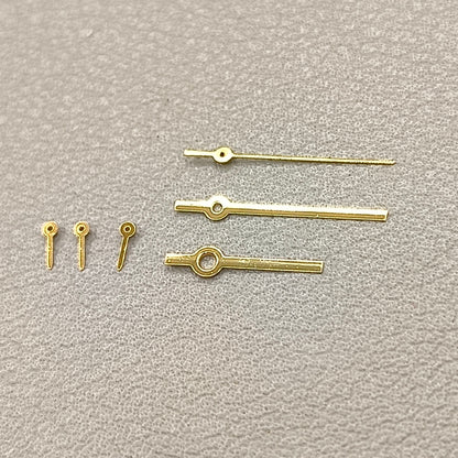 2 Sets Golden Squared Pointed 6 Hands Watch Hands for Miyota JS15 Movement