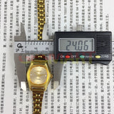 HAIDA Manual Mechanical Lady Watch Golden Nail 17 Jew Champagne Dial Square Case