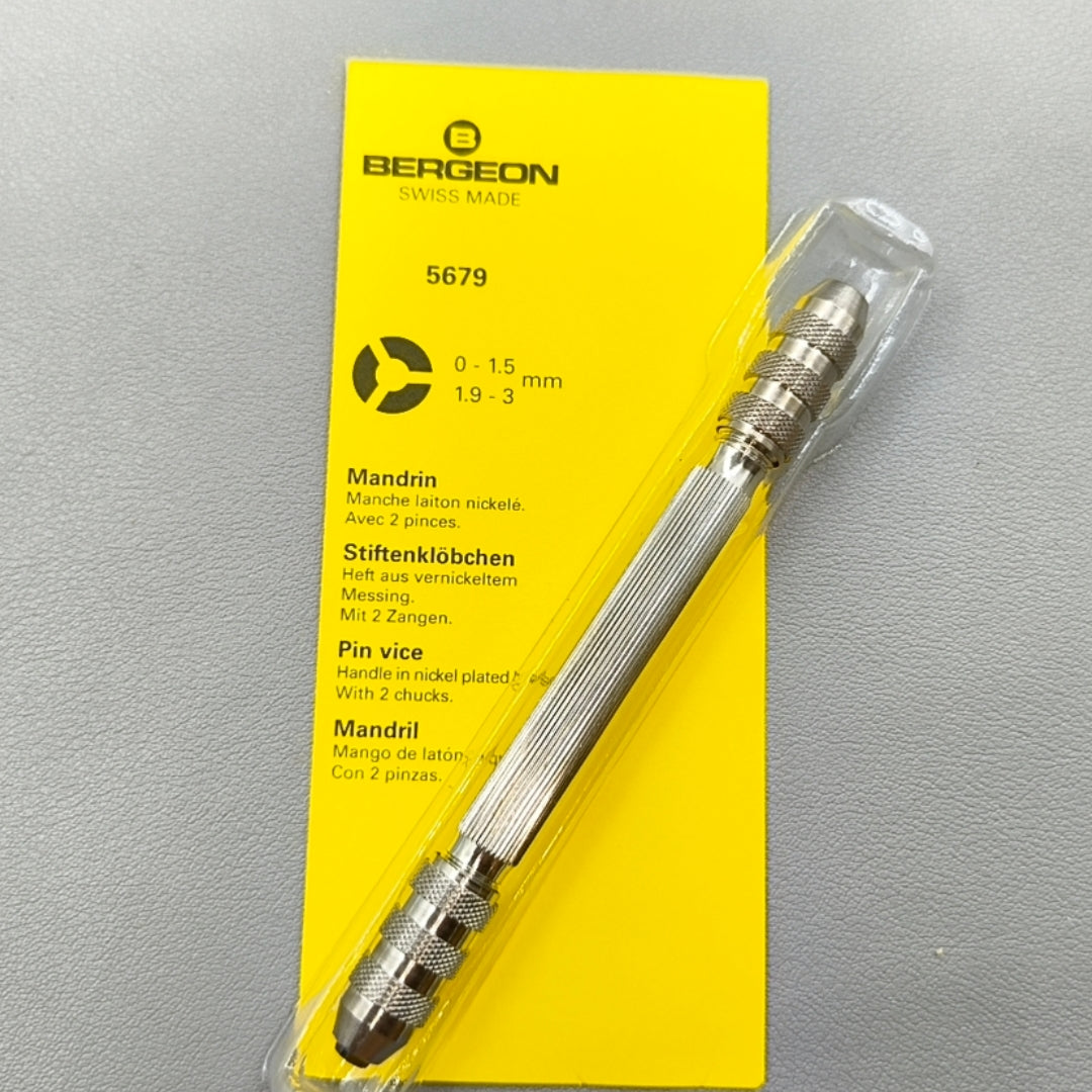Swiss Bergeon 5679 Pin Vice Watchmaker Tool Opening