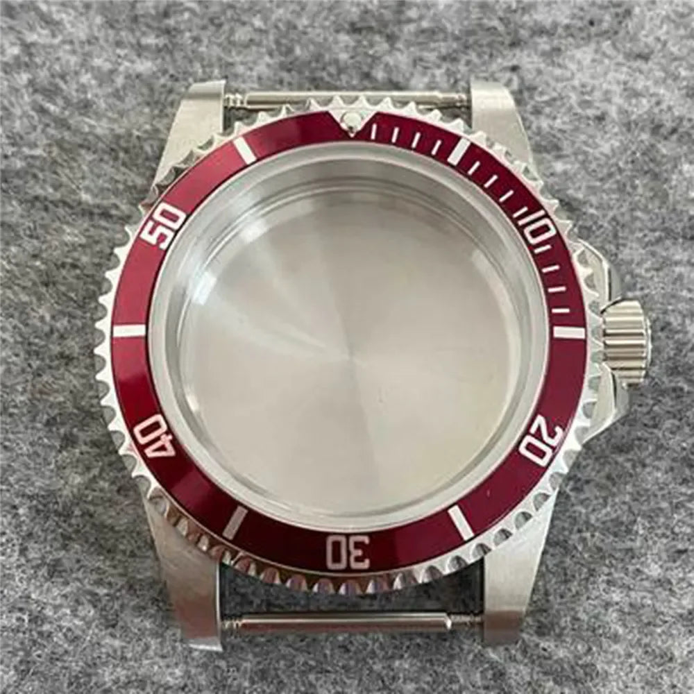 39.5mm Retro Flat Mirror Sapphire Glass Case Stainless Steel Case for NH35 NH36