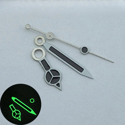 Modified 3 Hands Watch Hands with Green luminous /No luminous for NH35 NH36