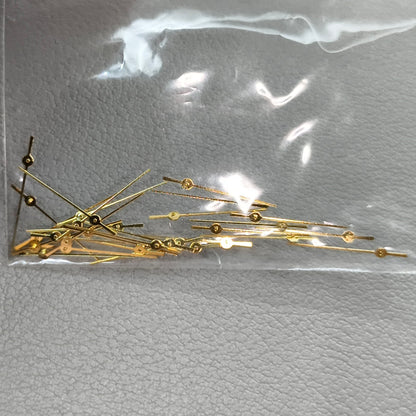 APPROX 100 Sets 12mm Golden Trim Watch Hands for Epson PC21 Quartz Movement